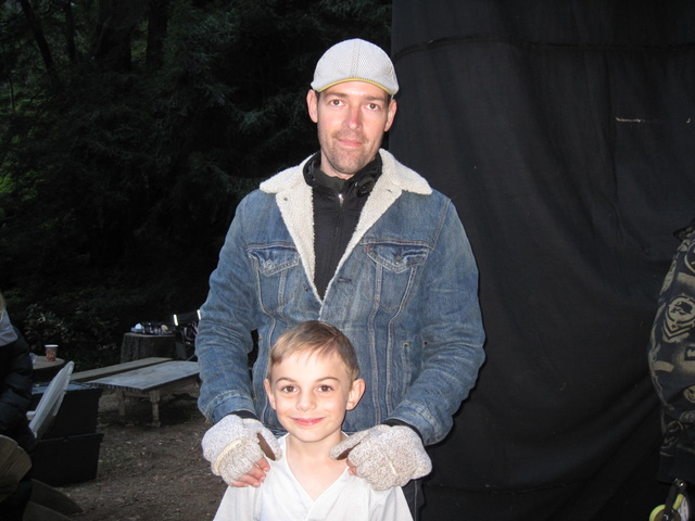 With Michael Polish on location in Big Sur