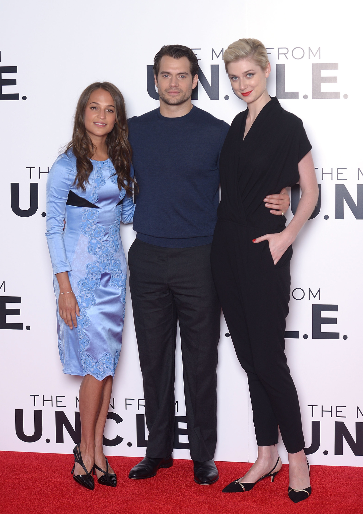 Henry Cavill, Alicia Vikander and Elizabeth Debicki at event of Snipas is U.N.C.L.E. (2015)