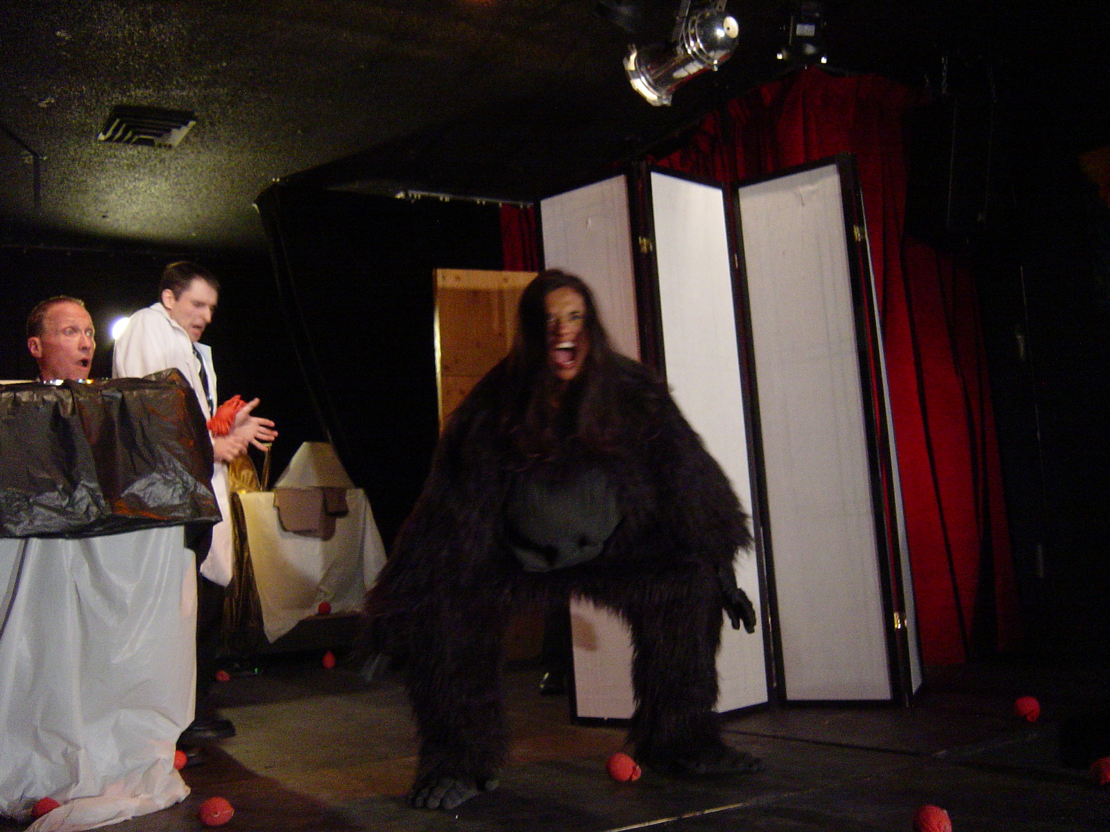Bad Head show at The BoxOffice Theater where Rose Hill, performed as Felicia Burns, whose body is transplanted into a gorilla body.