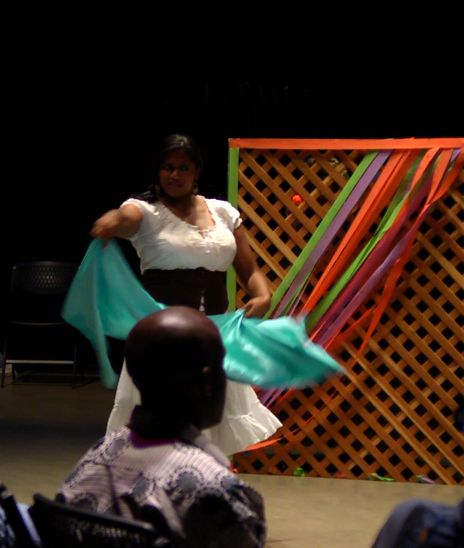 Rose Hill dancing as 'Esmeralda' in Hunchback and The Water of Life