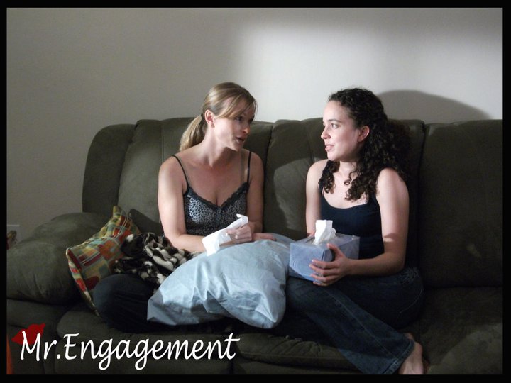 Davina Reid with Ashlie Stevens in Mr Engagement