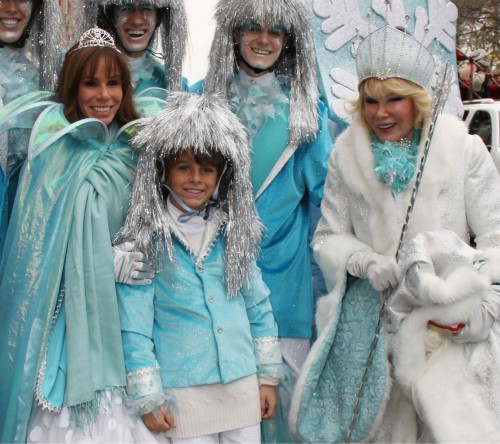 Macys Thanksgiving Day Parade Nicholas Grava + Joan Rivers + Melissa Rivers