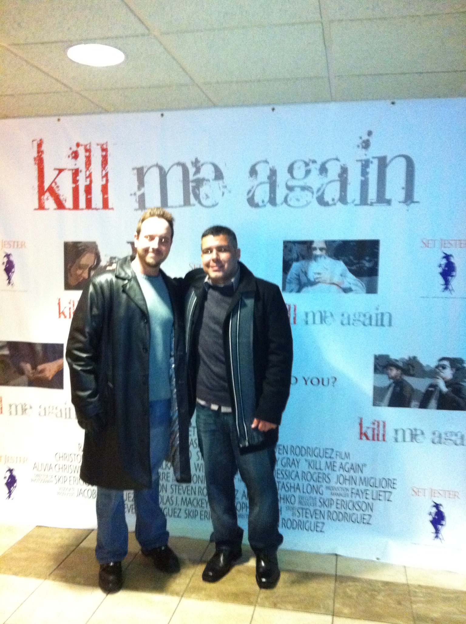 Director Steven Rodriguez and Nicholas Joseph Mackey at premiere for 