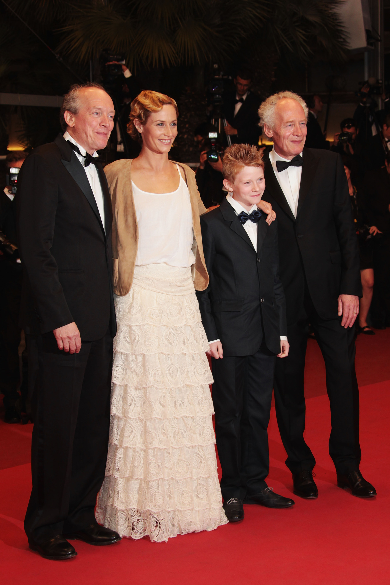 Jean-Pierre Dardenne, Luc Dardenne, Cécile De France and Thomas Doret