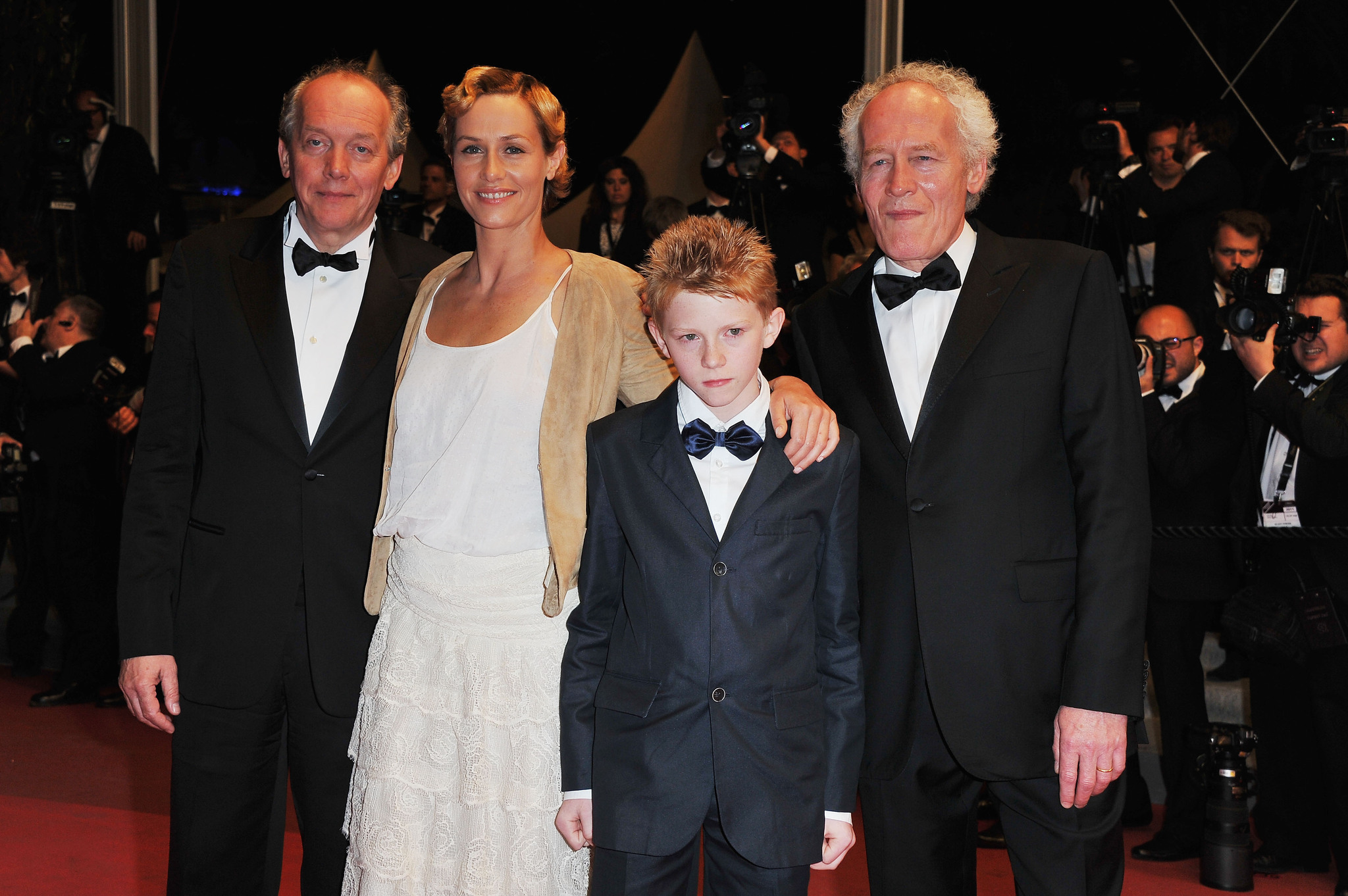 Jean-Pierre Dardenne, Luc Dardenne, Cécile De France and Thomas Doret