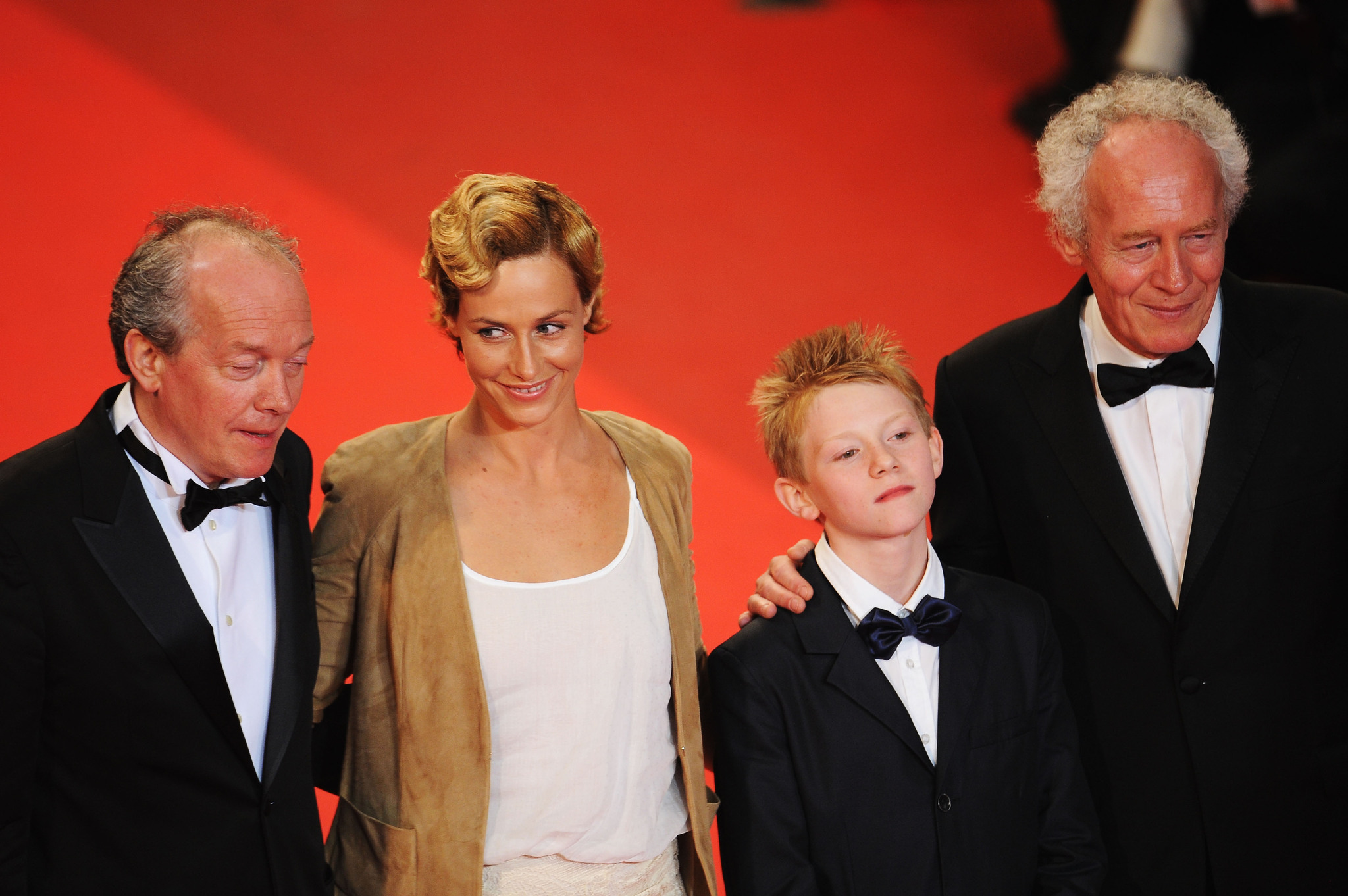 Jean-Pierre Dardenne, Luc Dardenne, Cécile De France and Thomas Doret