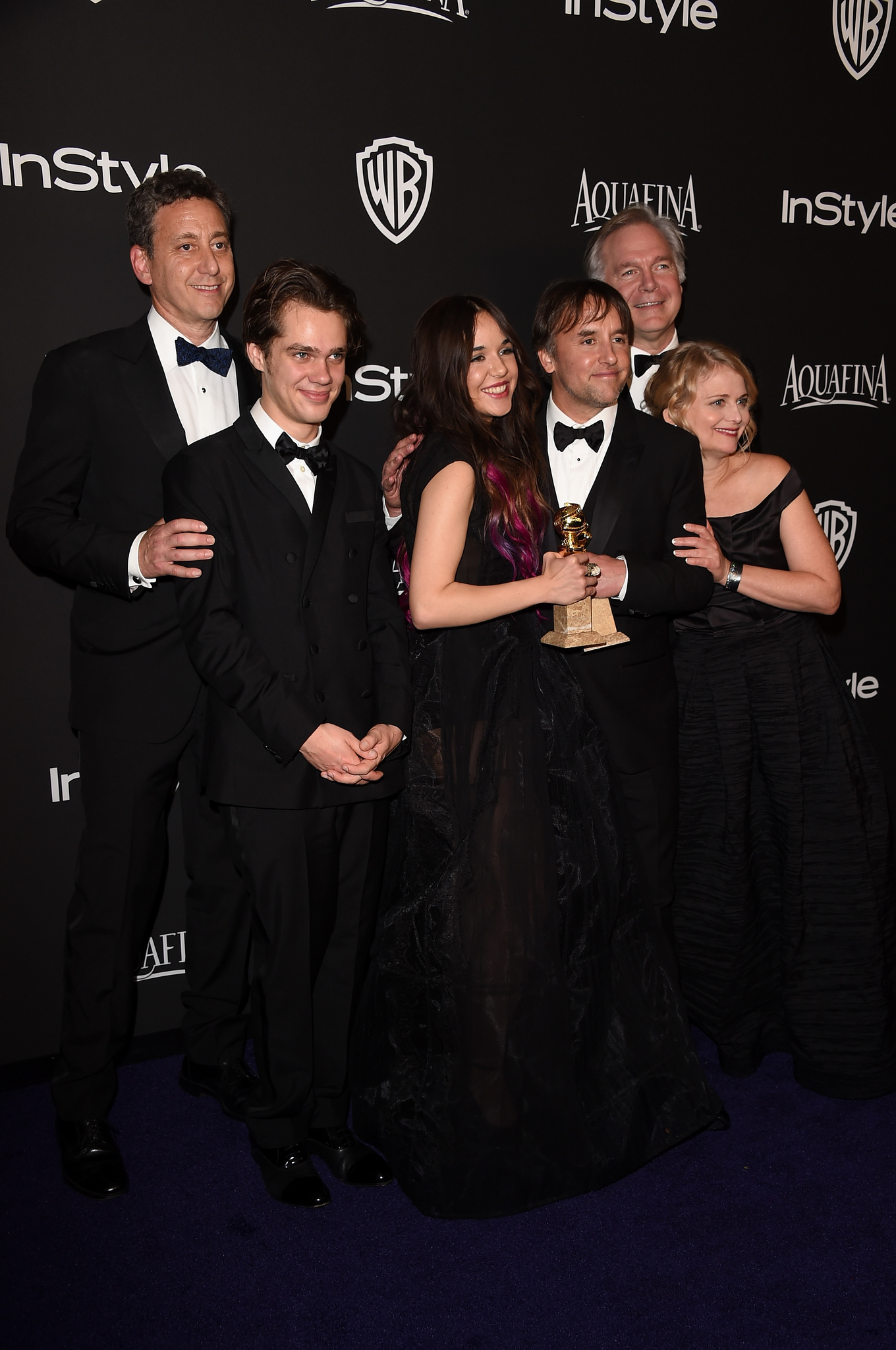 Richard Linklater, Jonathan Sehring, John Sloss, Cathleen Sutherland, Lorelei Linklater and Ellar Coltrane