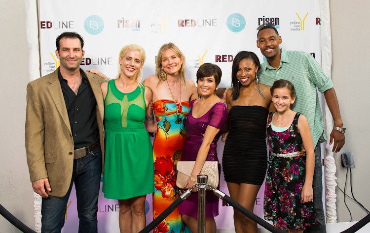 Red Line cast at the premiere.