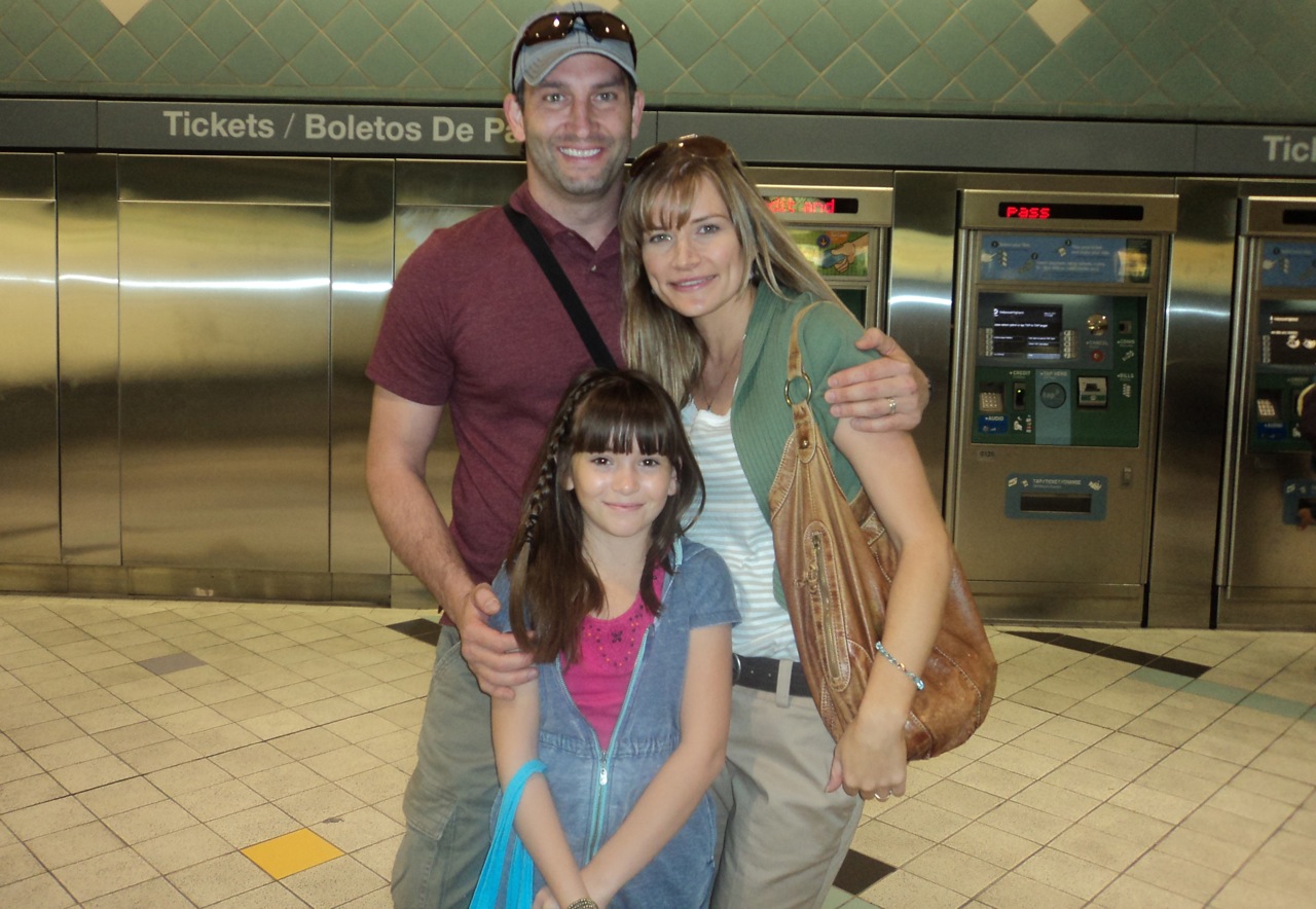 Renee with her Red Line mom and dad, Kevin Sizemore and Kym Jackson.