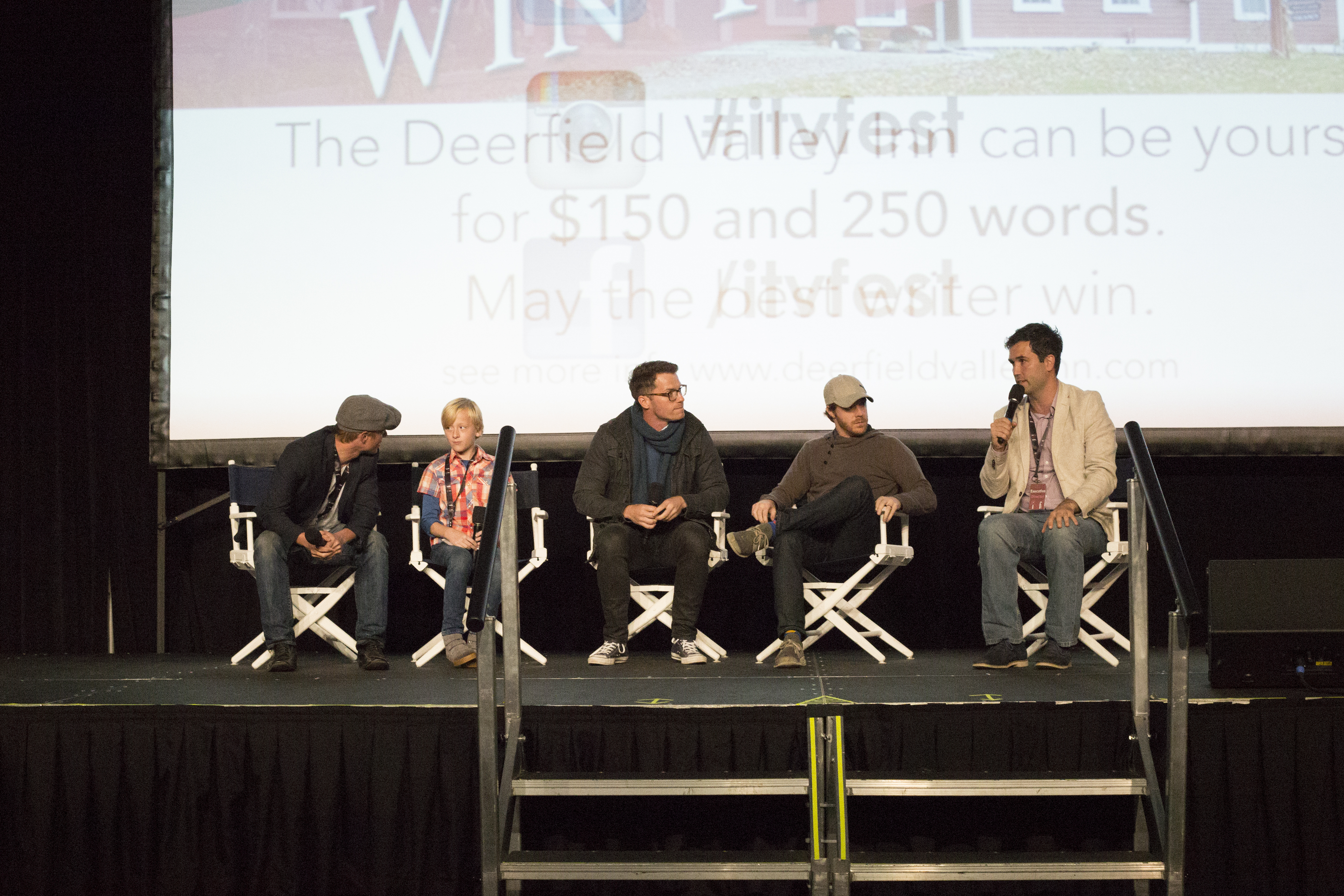 Brett Elam and Joshua Logan at the Independent Television Festival 2015.