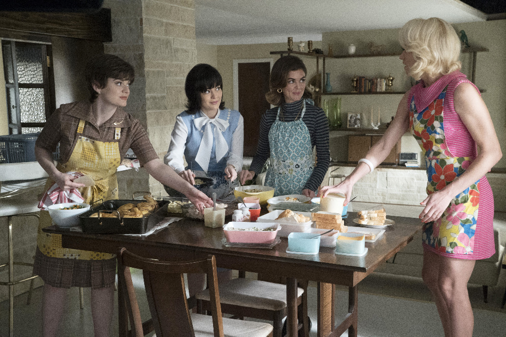 Still of Nora Zehetner, Azure Parsons, Yvonne Strahovski and Elaine Carroll in The Astronaut Wives Club (2015)