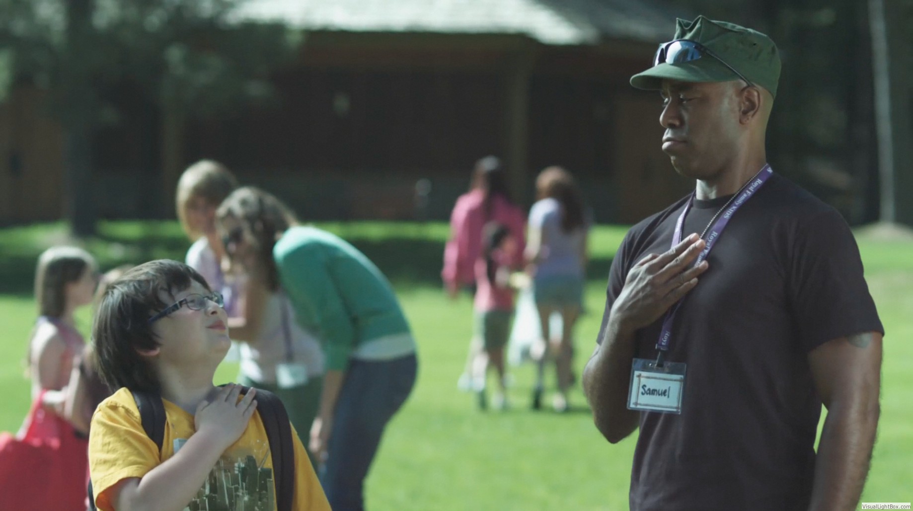 Matthew Jacob Wayne & Asante Jones (aka: 'Redford' & 'Counselor Samuel')from a scene in the feature film CAMP.