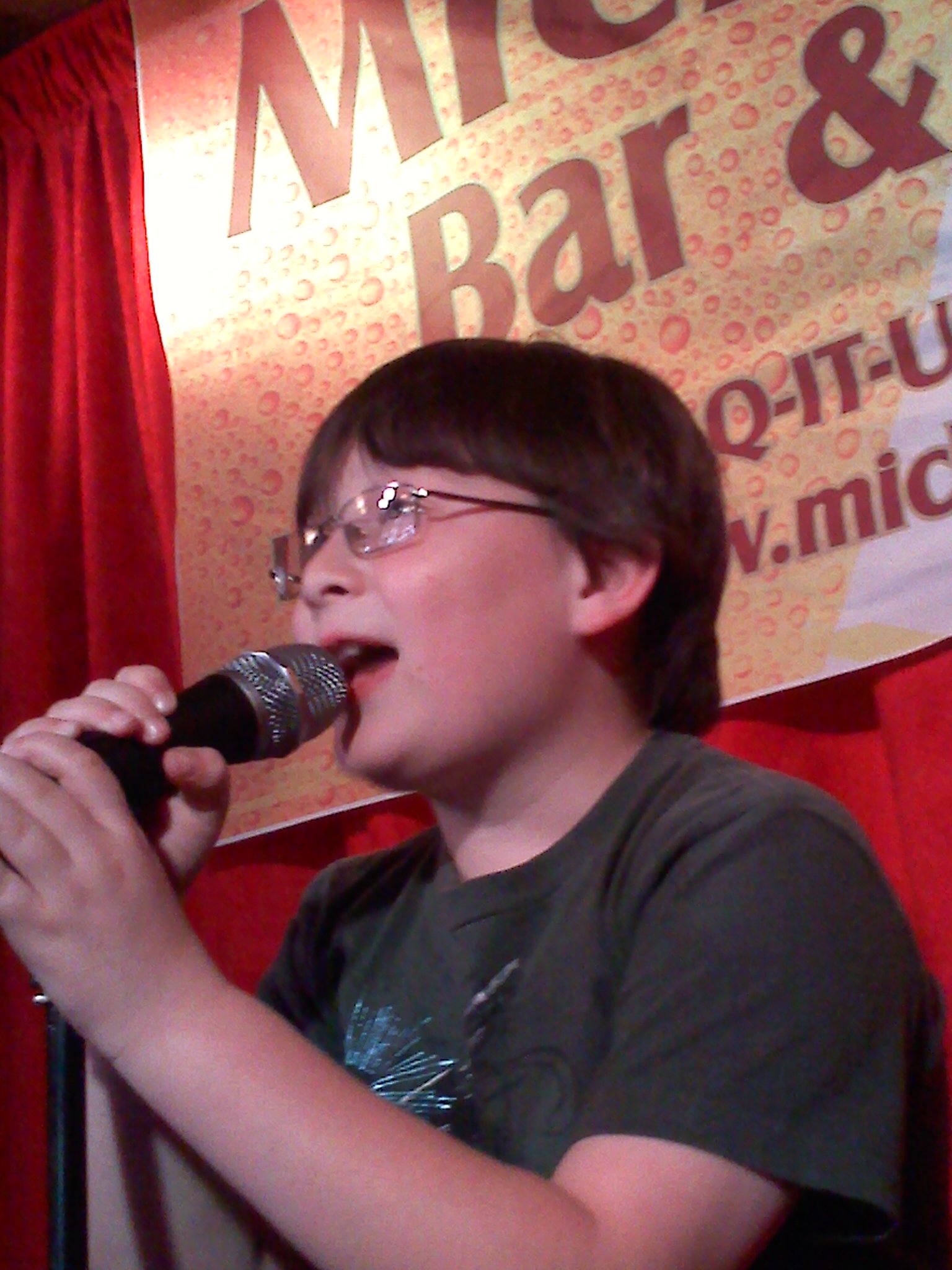 Matthew Jacob Wayne loves to sing!!