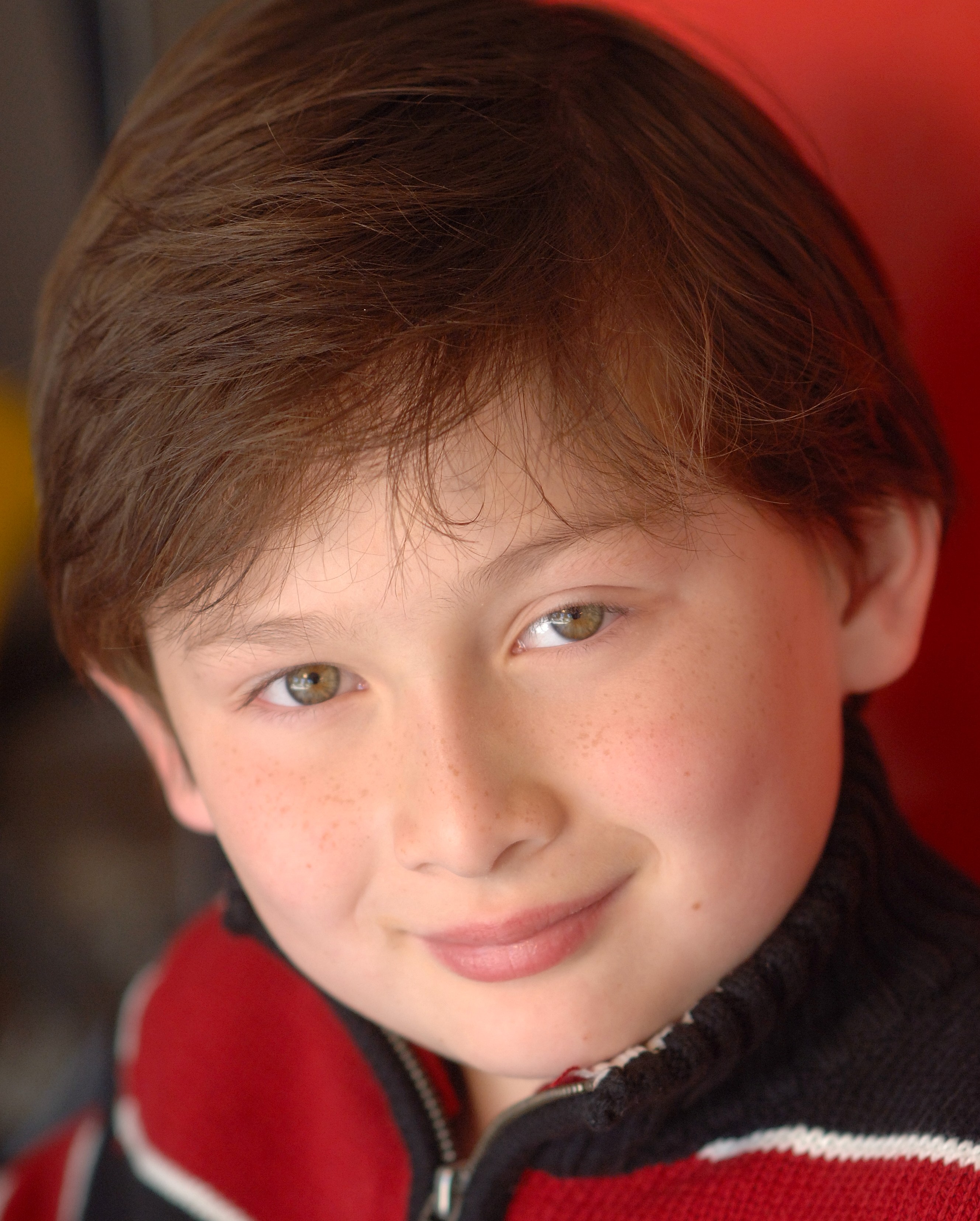 A look 'back' at Matthew without glasses, from April, 2010 at age 8. Matthew wears glasses, but can work without them too!!