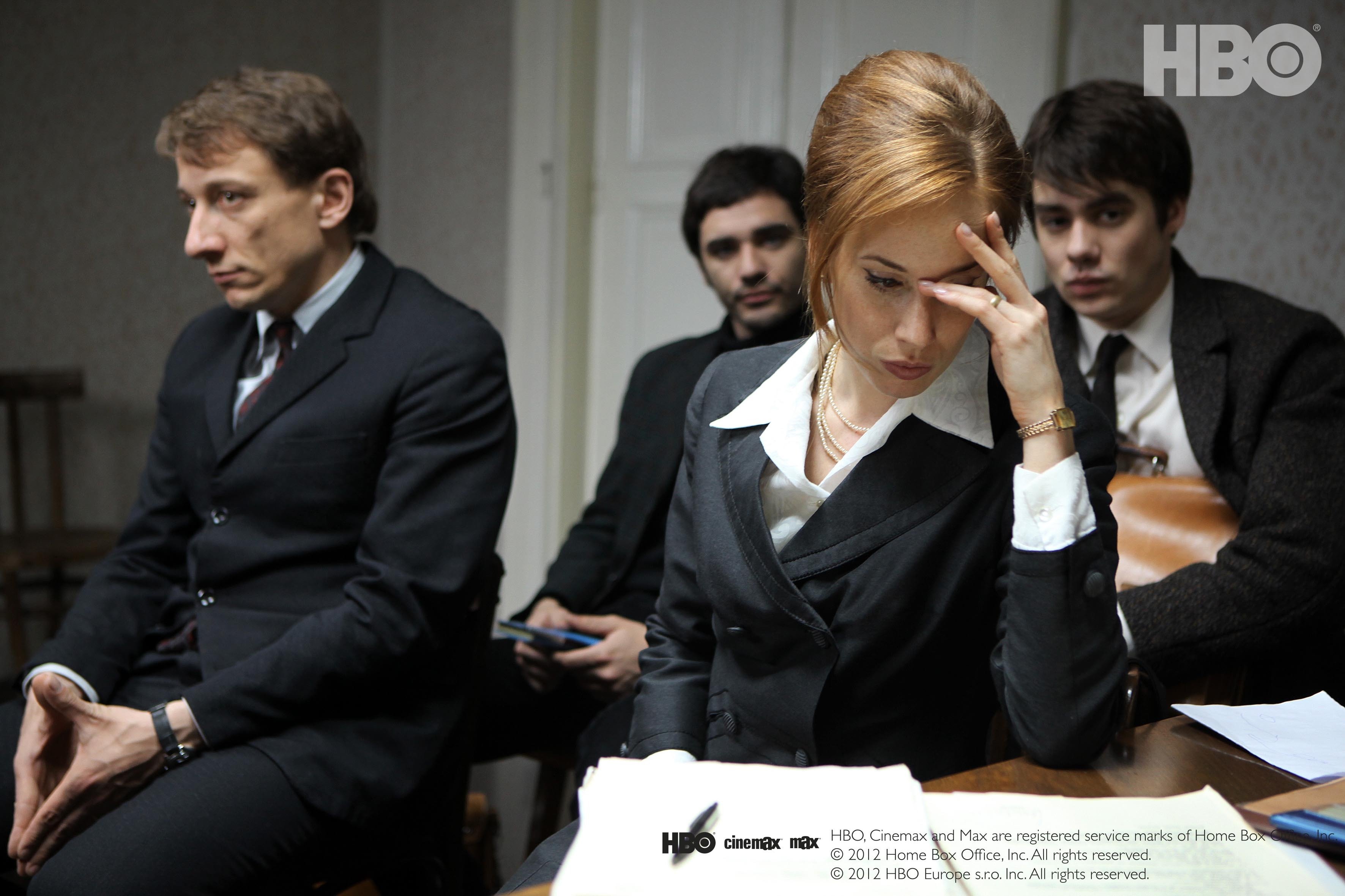 Vojtech Kotek, Tatiana Pauhofová, Petr Stach and Patrik Dergel in Horící ker (2013)