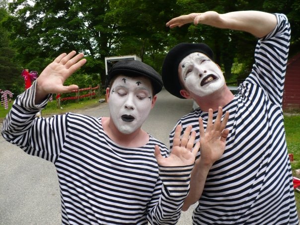 Paul Drechsler-Martell as a mime in Adventures of Serial Buddies.