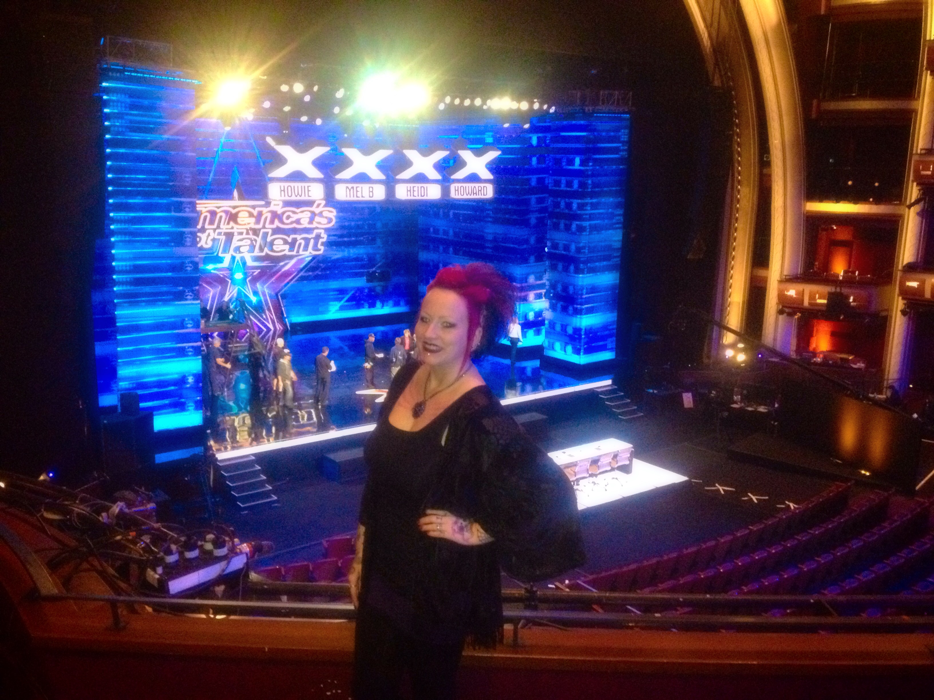 I won the Dolby Theatre's Talent Contest (playing my Uke & singing) and got 4 VIP box seat tickets to the filming of AGT Season 10. Apr. 2015
