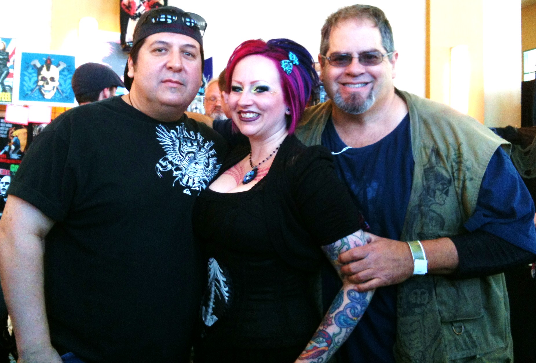 Inkerbella attends Monsterpalooza April 2012 Here with Actor Chuck Williams and Director John Fasano