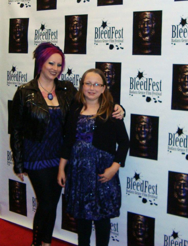 Inkerbella and Kelsey Shoup (Daughter) attend the Premiere of their film 