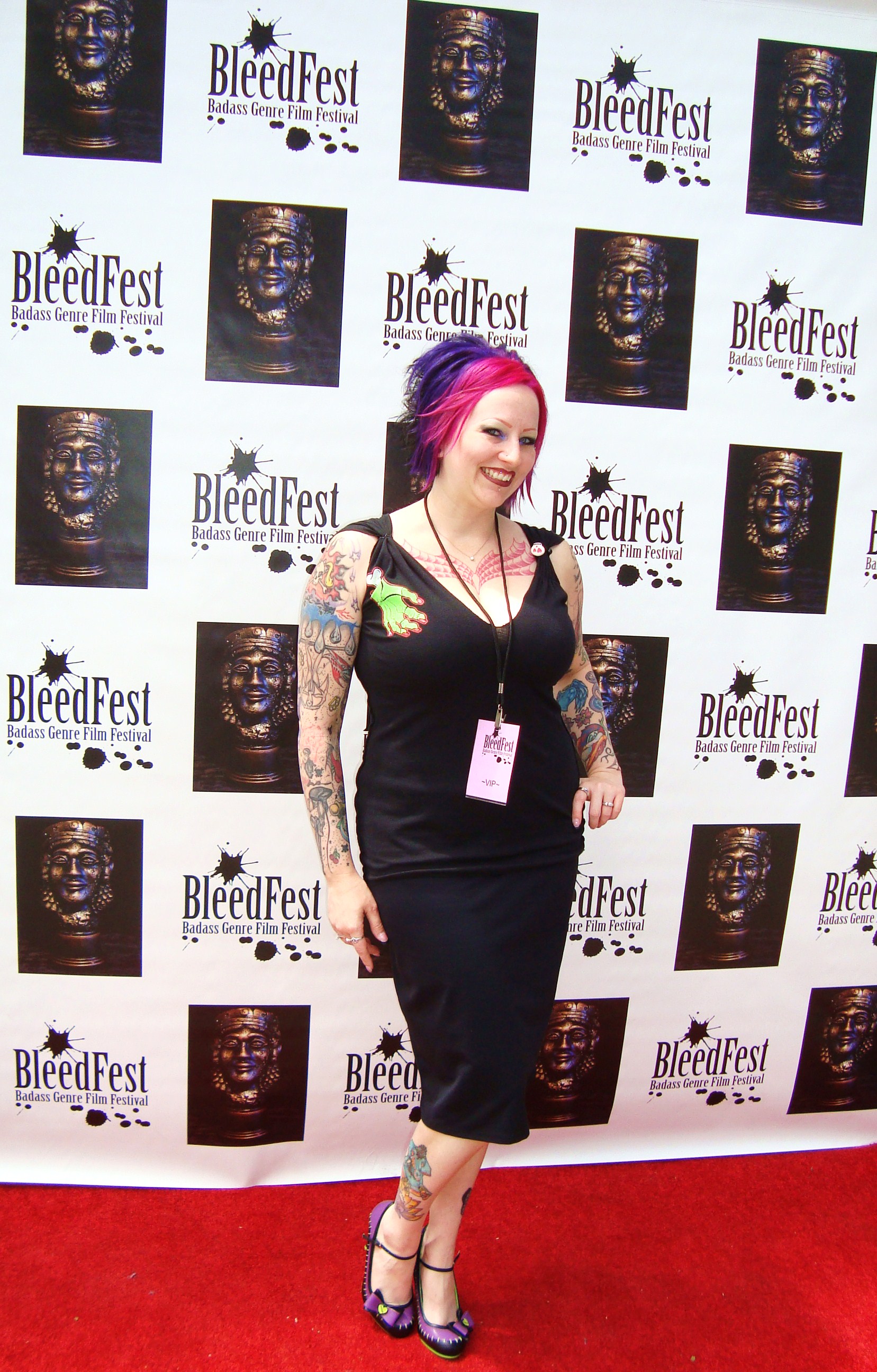 Inkerbella Attends BleedFest Film Festival Sherman Oaks, CA June 2011
