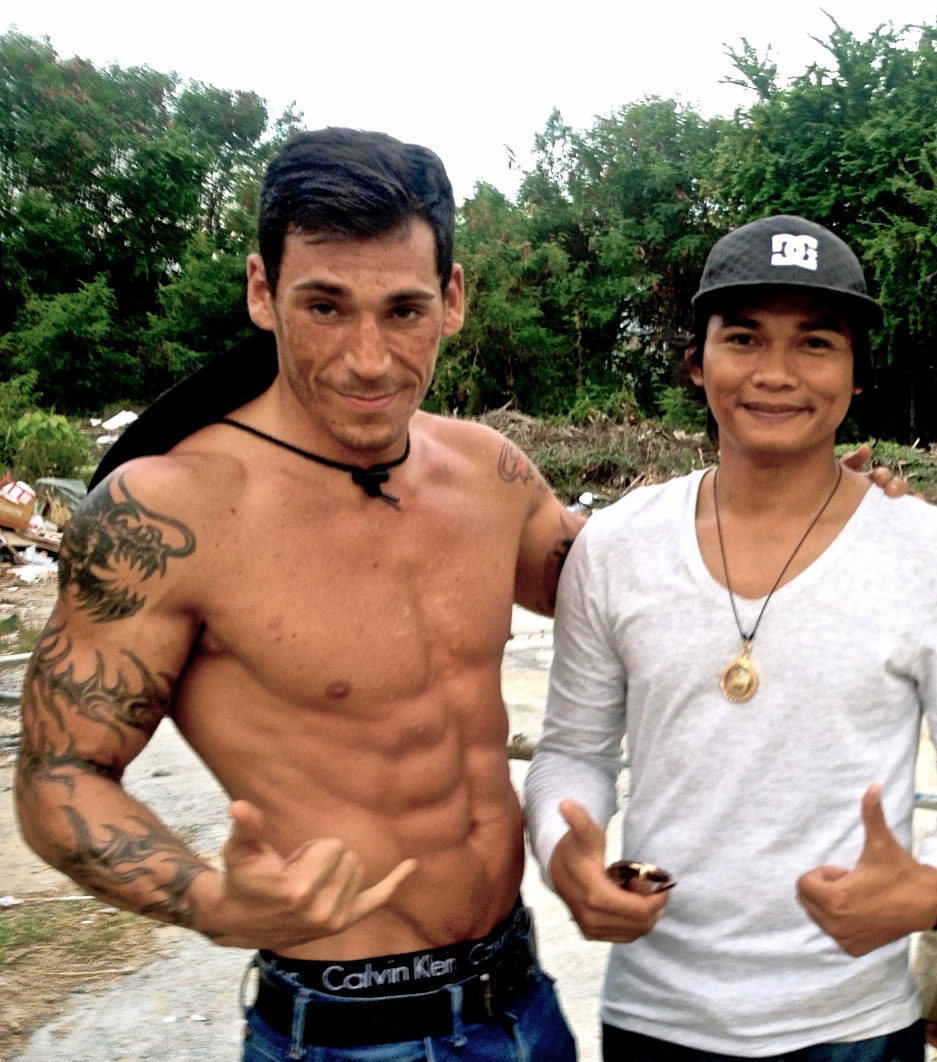 Picture Taken April 2013 Bangkok, On the set of ' A Man Will Rise', with Tony Jaa