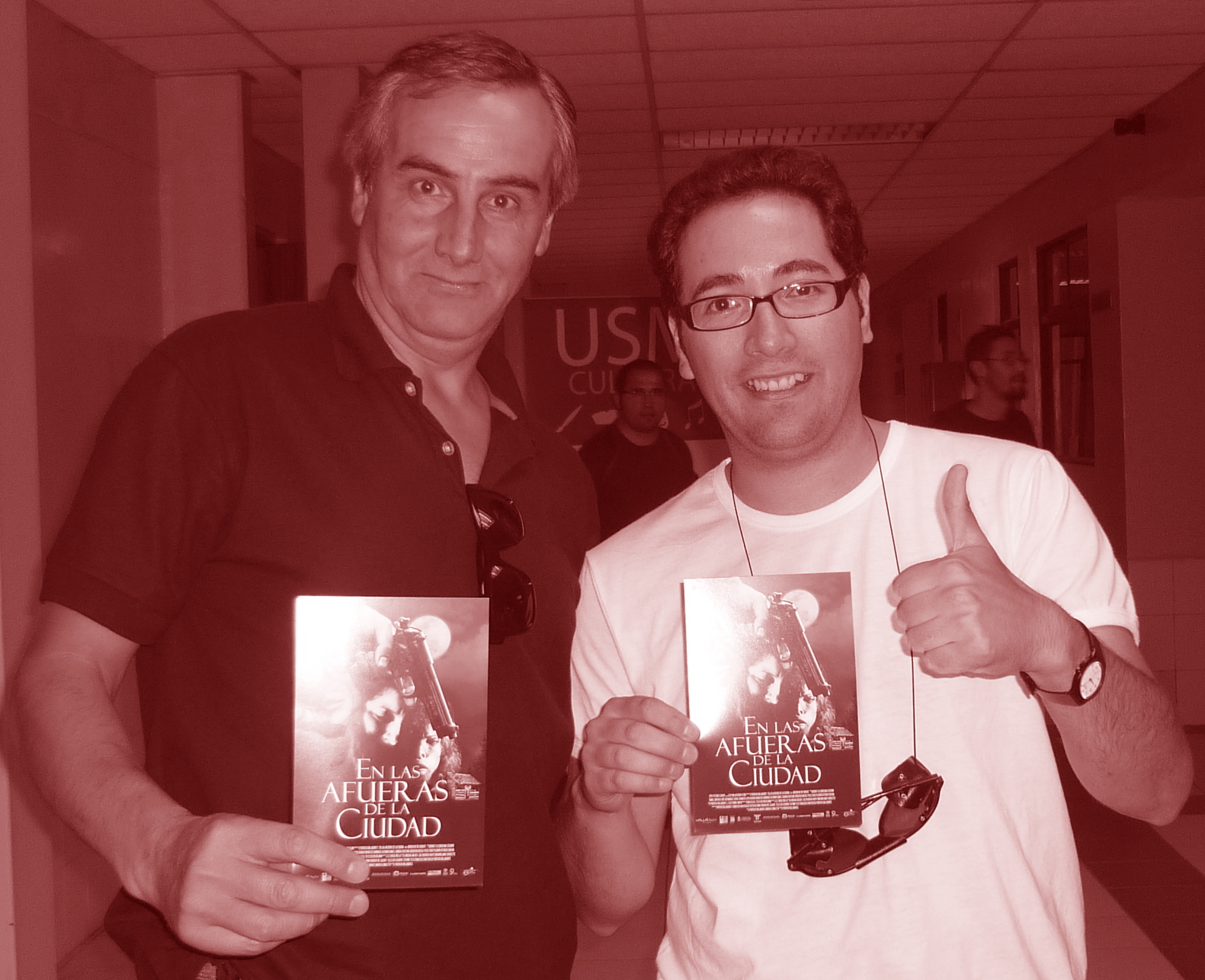 Luis Vitalino Grandón and director Patricio Valladares at event of 