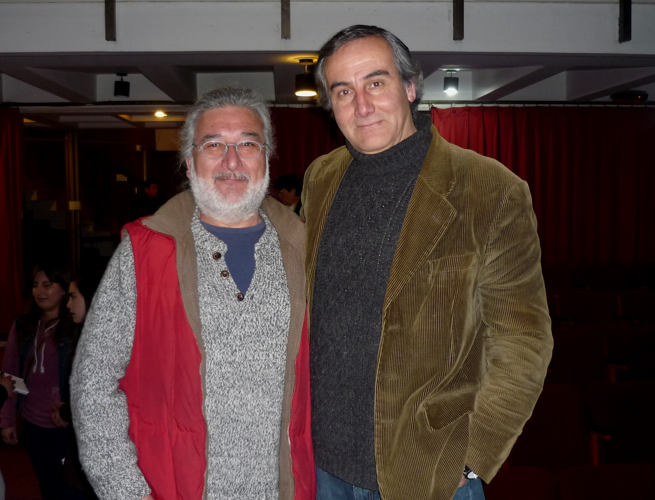 Luis Vitalino Grandón and filmmaker Patricio Lanfranco at event of The Judge and the General.