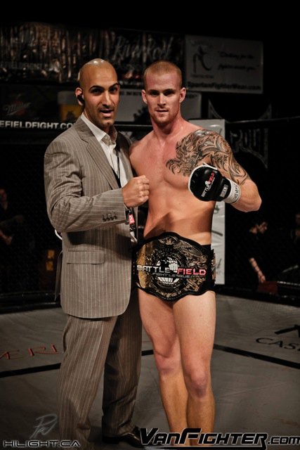 Jay Golshani and Jacen Brooks at Battlefield fight league inc