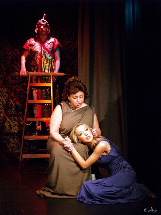 Irina played a lead role in Lisistrata play.