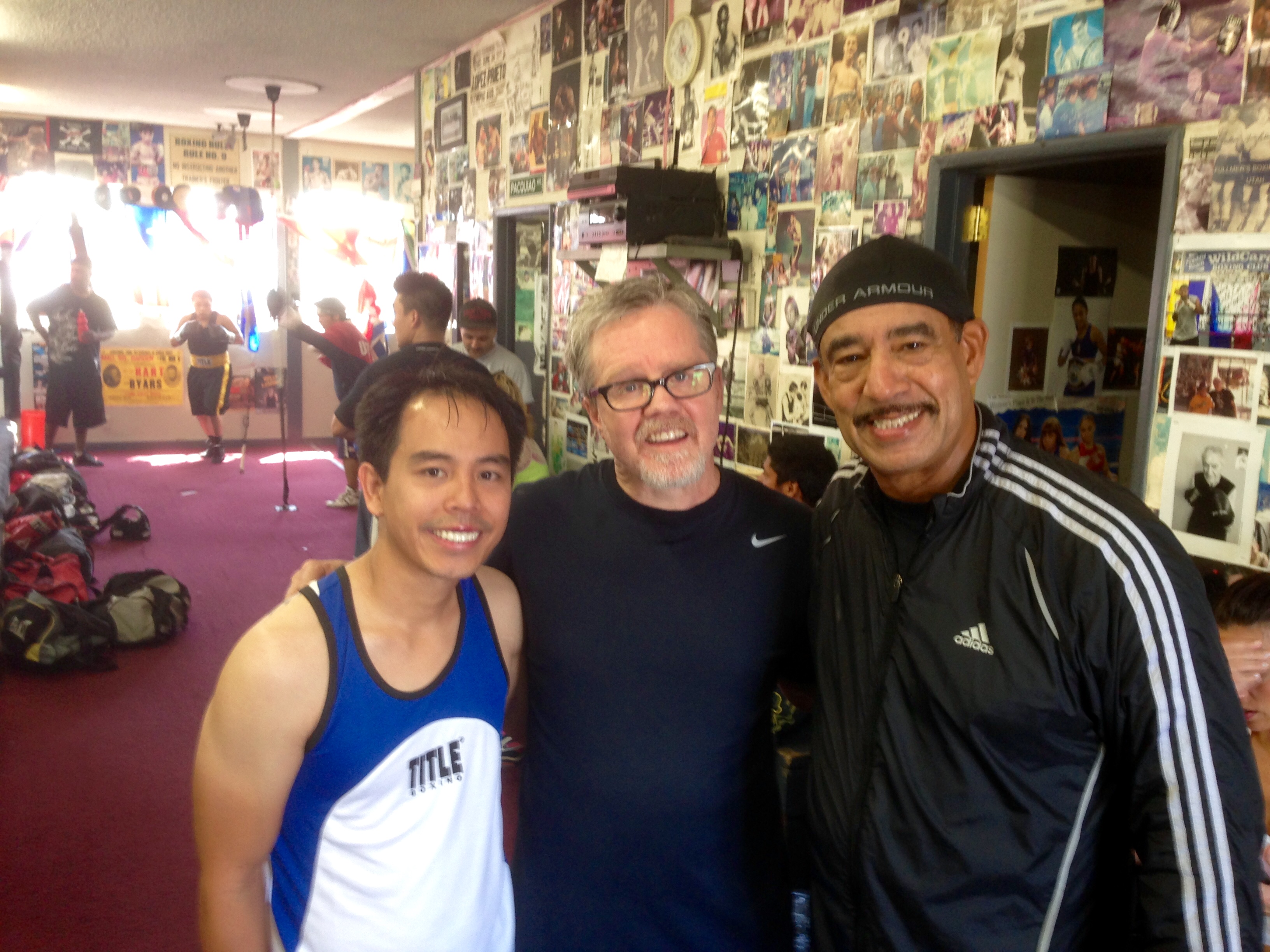Freddie Roach at Wild Boxing Gym with Rey Rodis