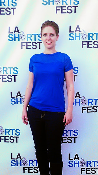 Kalia at the 2014 LA Shorts Fest for the Premiere of her film Silent