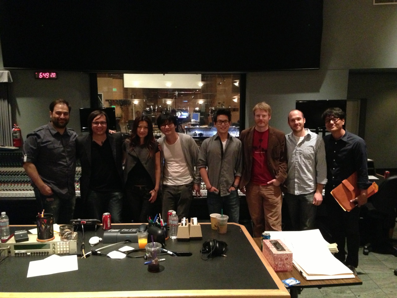 At Sony Pictures Scoring Stage in Los Angeles, CA