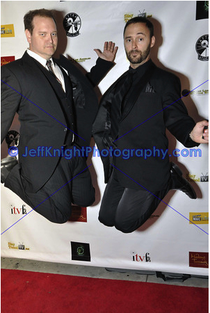 Tom Konkle and David Beeler on red carpet