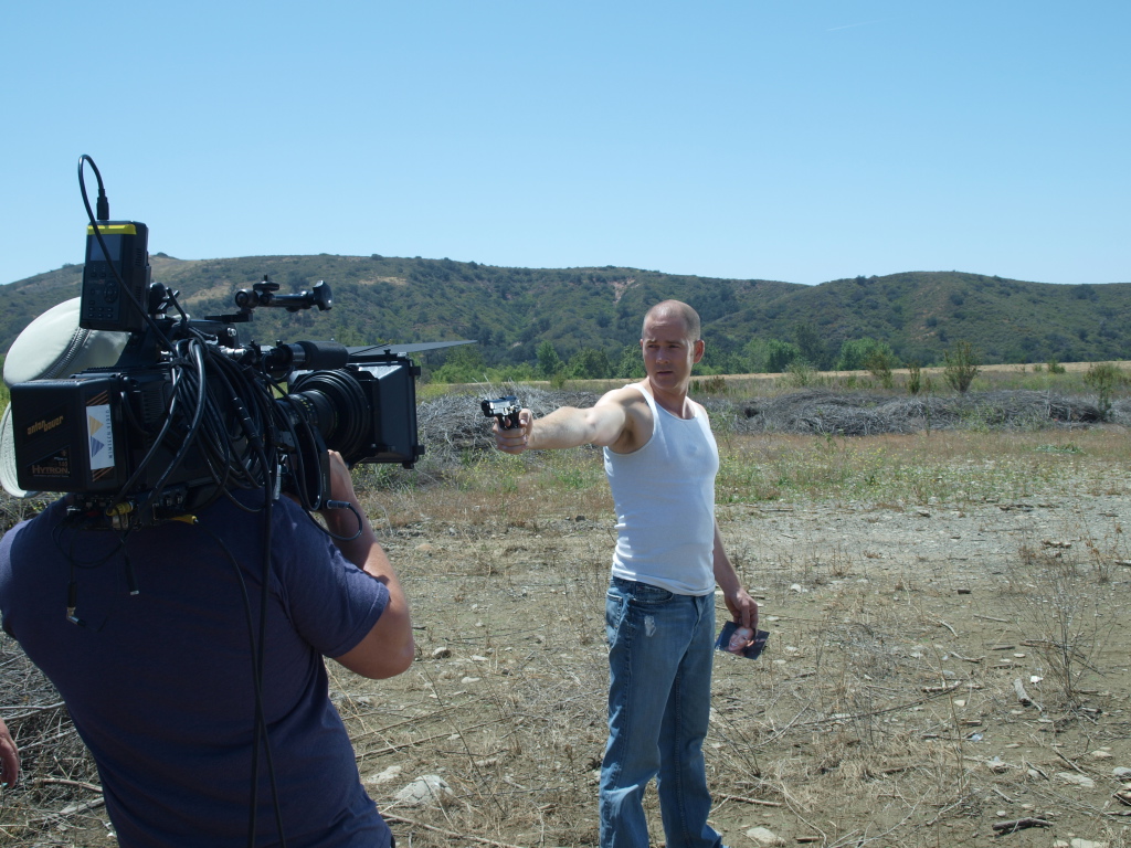 Stefan Hajek as Detective Jake Russell in the upcoming feature film, 