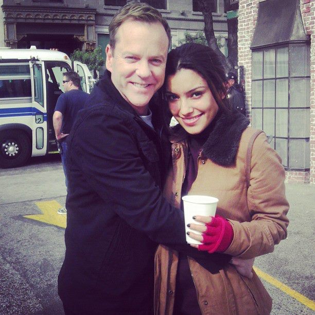 Kiefer Sutherland on the set of Touch