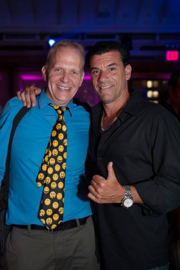 Ari Taub and John Bianco, at the wrap party for 