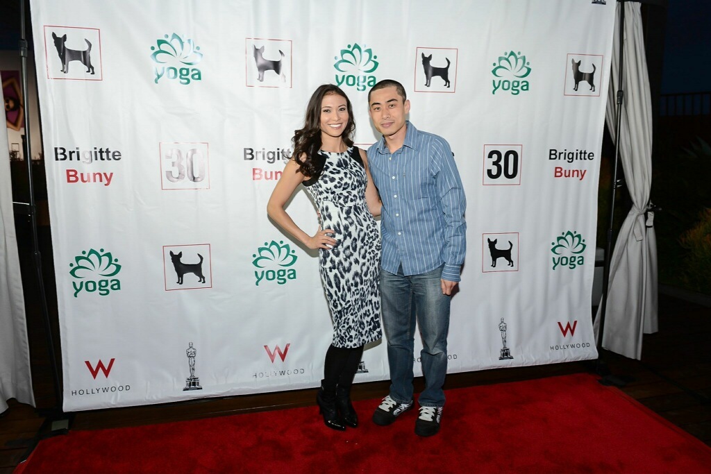 William Ngo and Brigitte Buny at her 30th birthday bash at the W Hotel in Hollywood