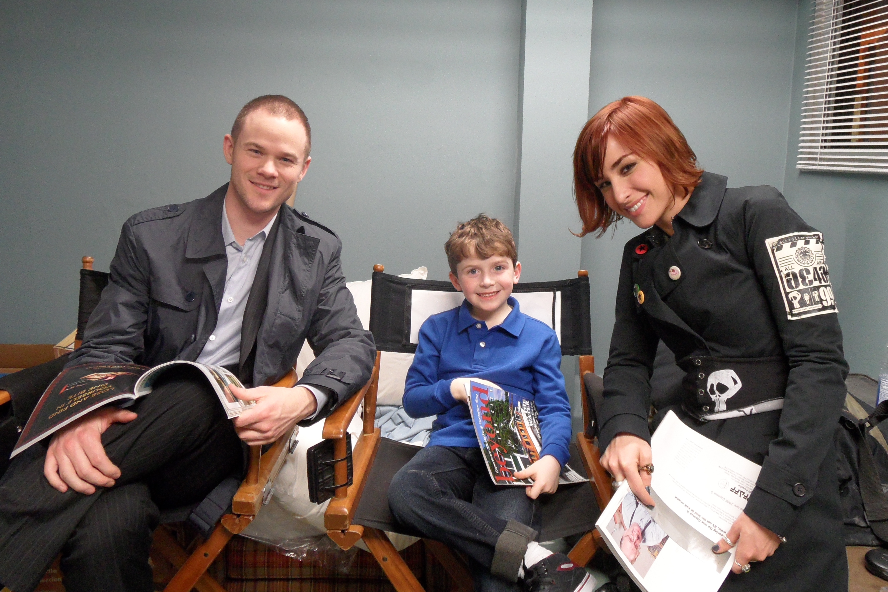 Warehouse 13 (TV series) - on set with Allison Scagliotti and Aaron Ashmore Feb. 2011
