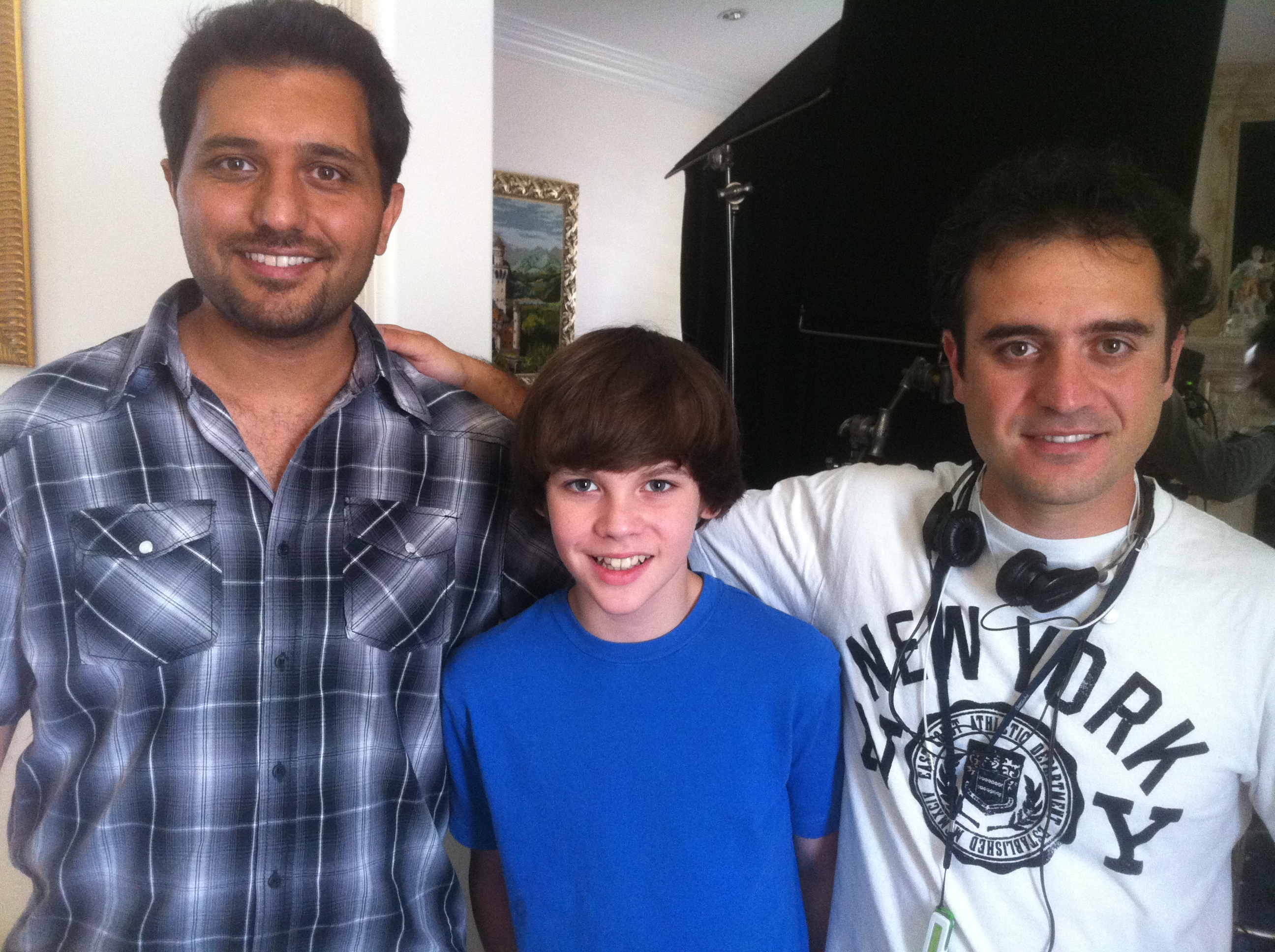 Jay Jay Warren with Danny Simonzad and Shervin Youseffian(writer and director of Crossroad)