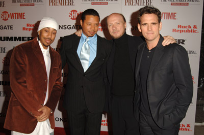 Matt Dillon, Paul Haggis, Terence Howard and Ludacris at event of Crash (2004)