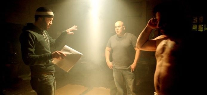 On the set of Sucker Punch with Director Ryan Gould , 2009.