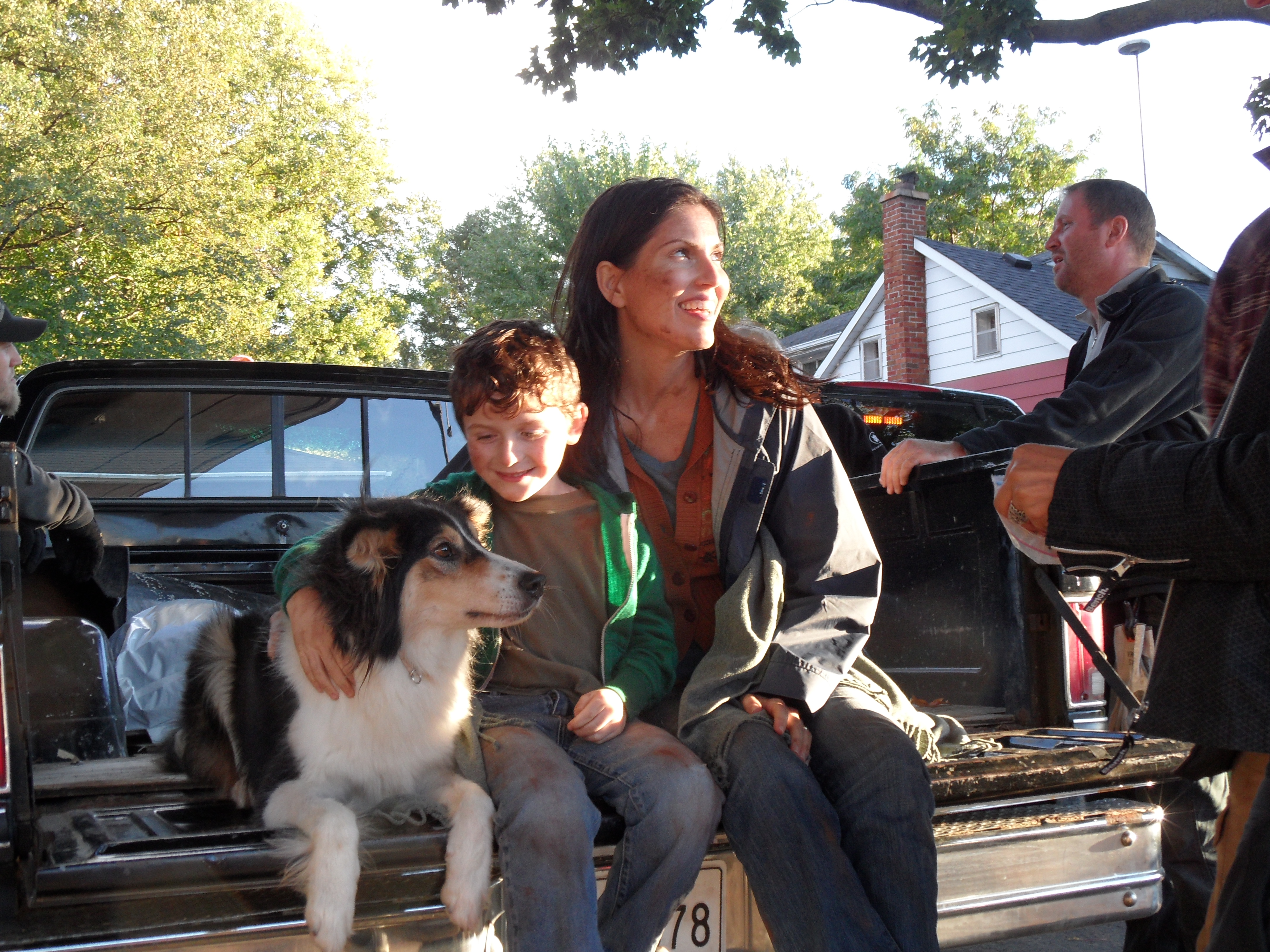 Tylenol (commercial) - on set with Dinah and Lucy the dog September 2010