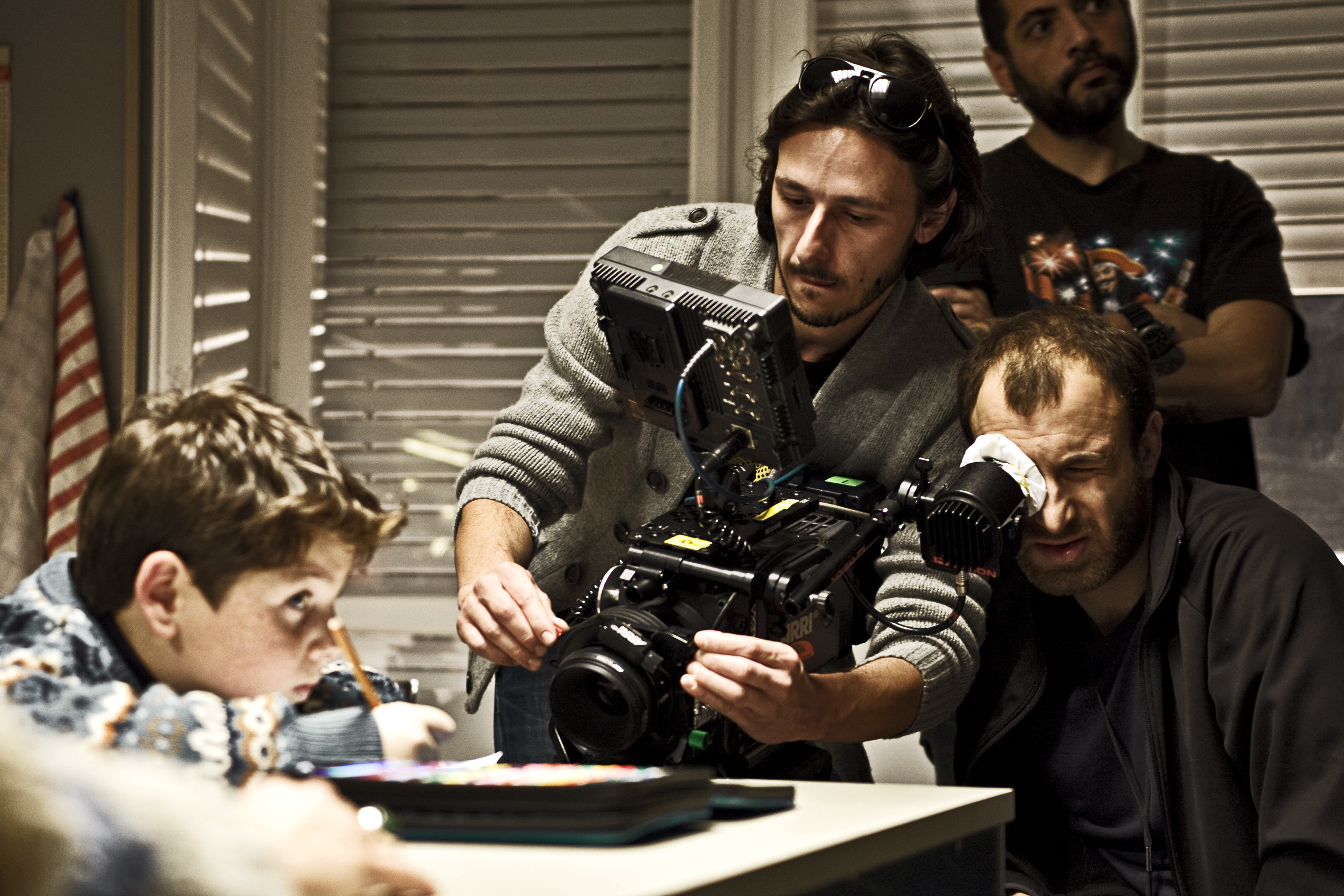 Andrea Marini & Timoty Aliprandi on the set of 