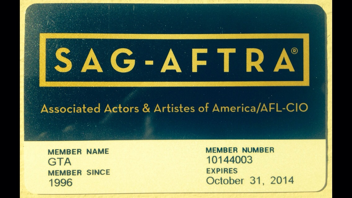 Garner Ted Aukerman; Current SAG-AFTRA union ID card. Performer name GTA. Bill Murray kept Ted's last card as a 