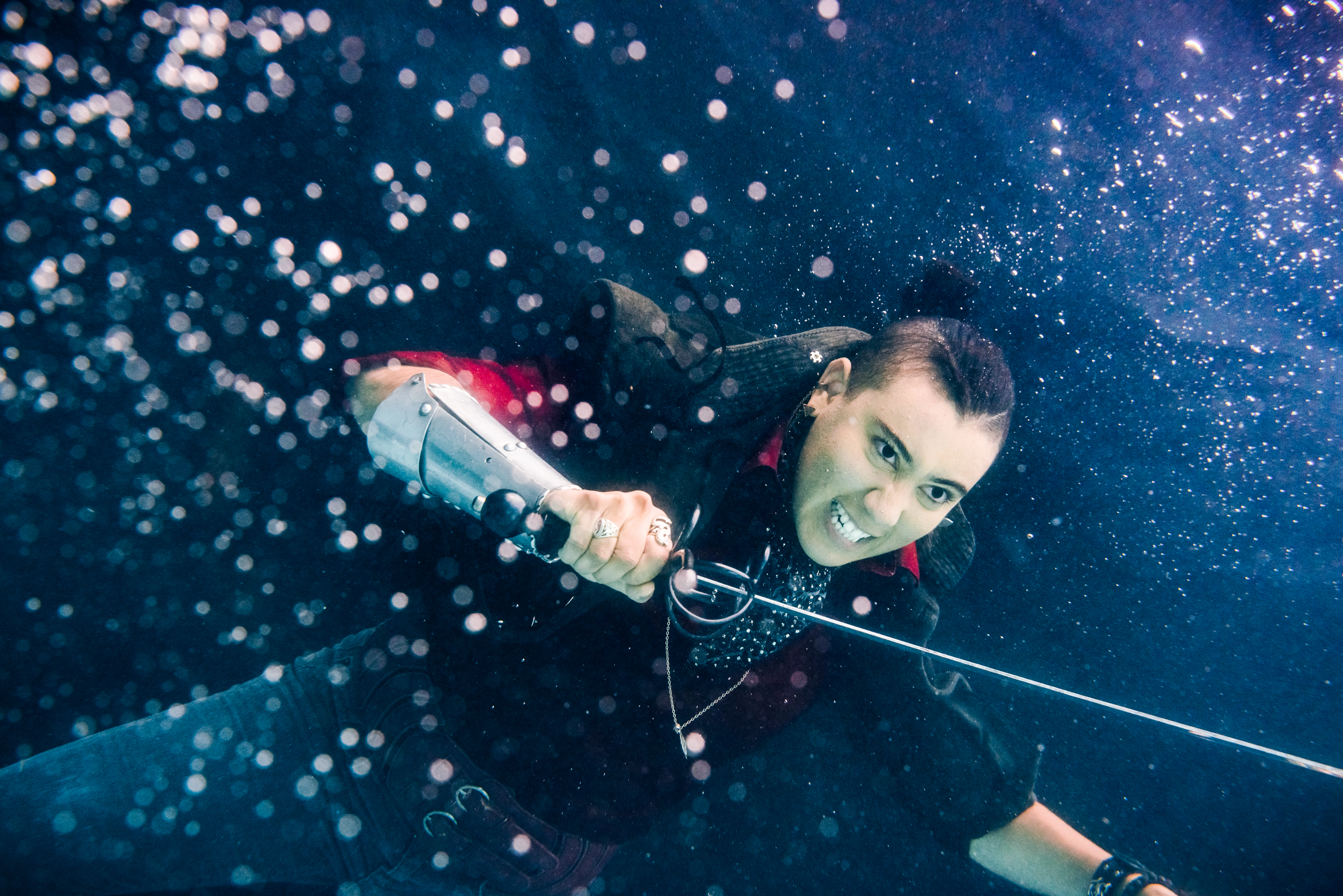 Underwater photoshoot