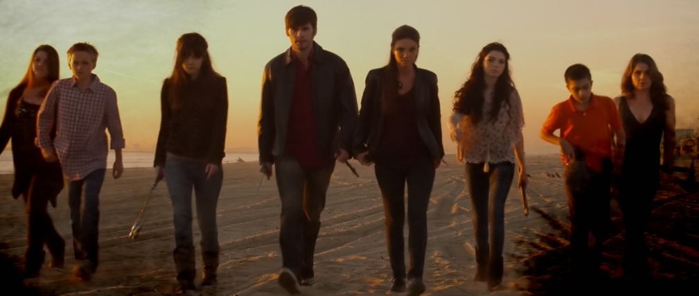 As demon (center) for the trailer for the book Eternal.