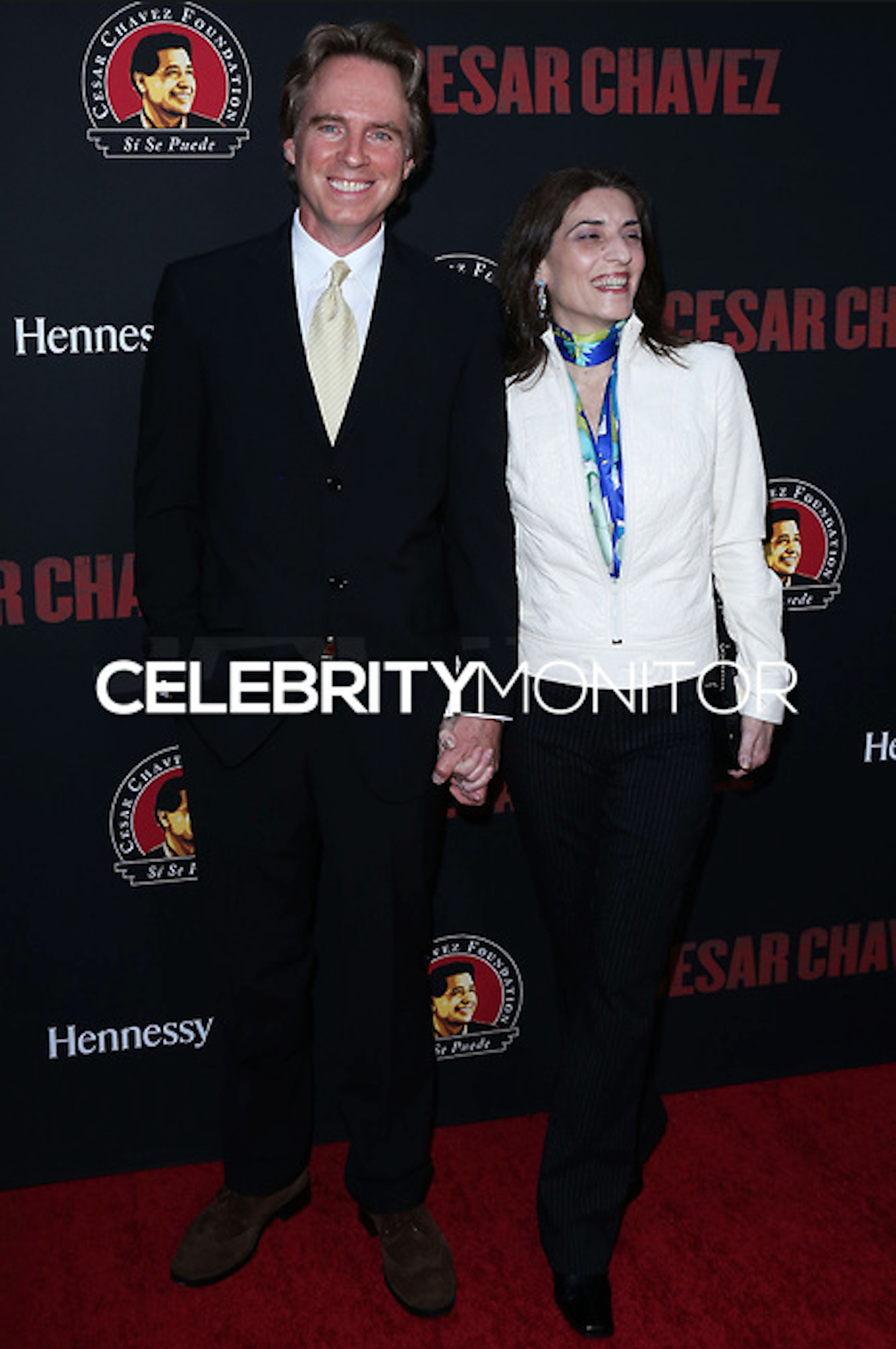 Jack Holmes with his wife Anna Marie at the premiere of 