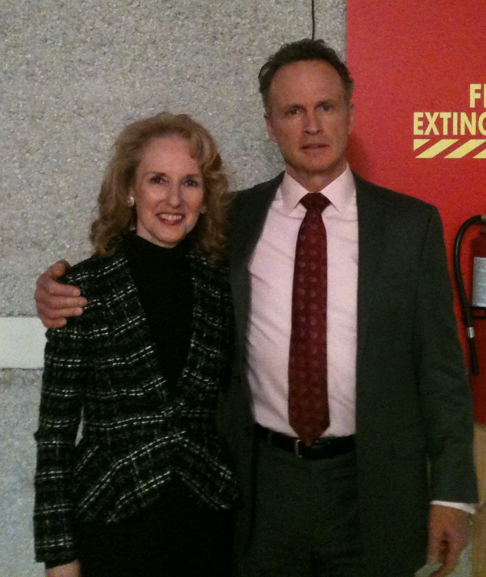 As Suzi and Ned Grant on the set of The Good Wife.