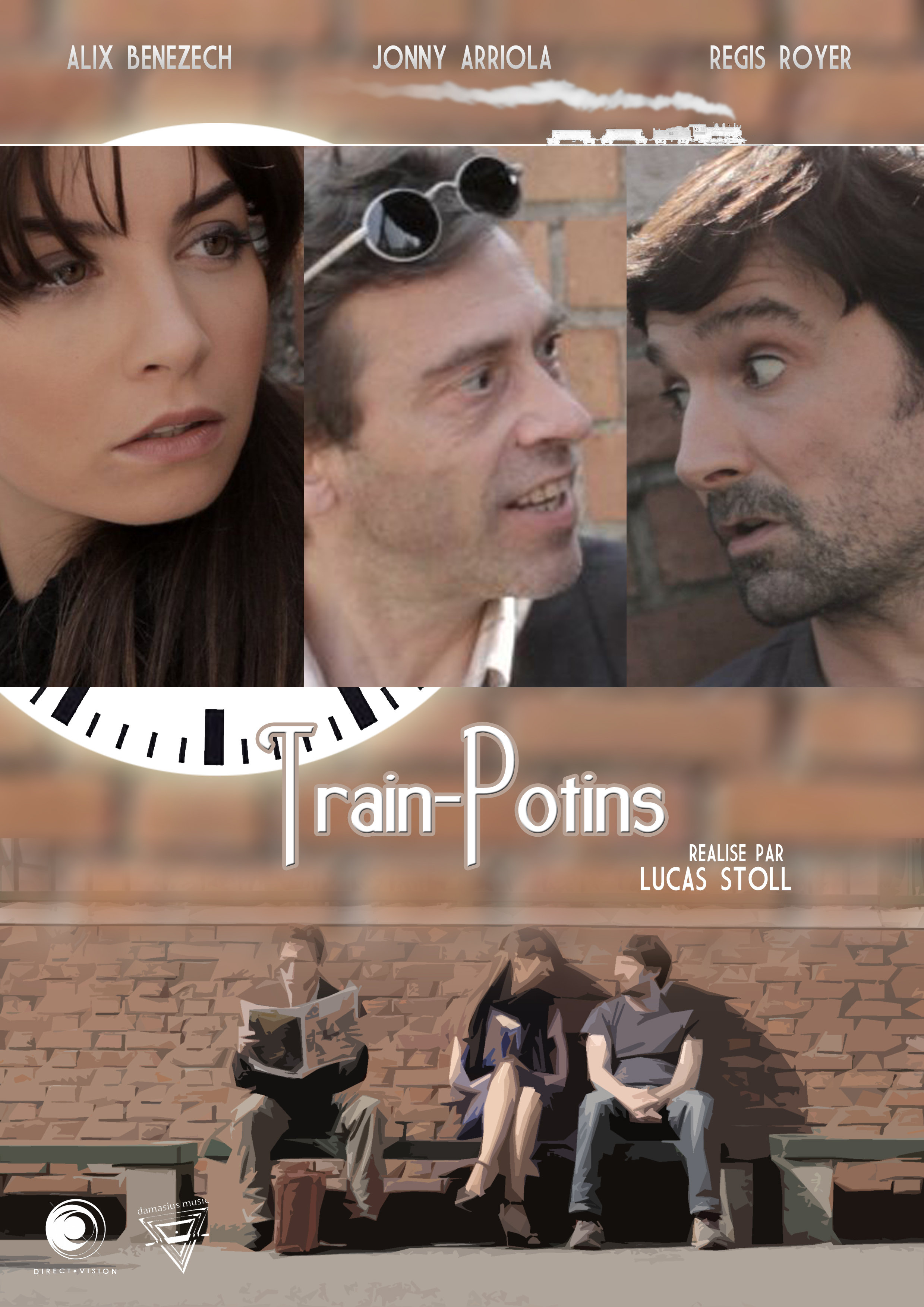 Régis Royer, Jonny Arriola, Xiaomeng Zhou, Lucas Stoll, Sergio Pulido and Gaylor Morestin in Train Potins (2011)