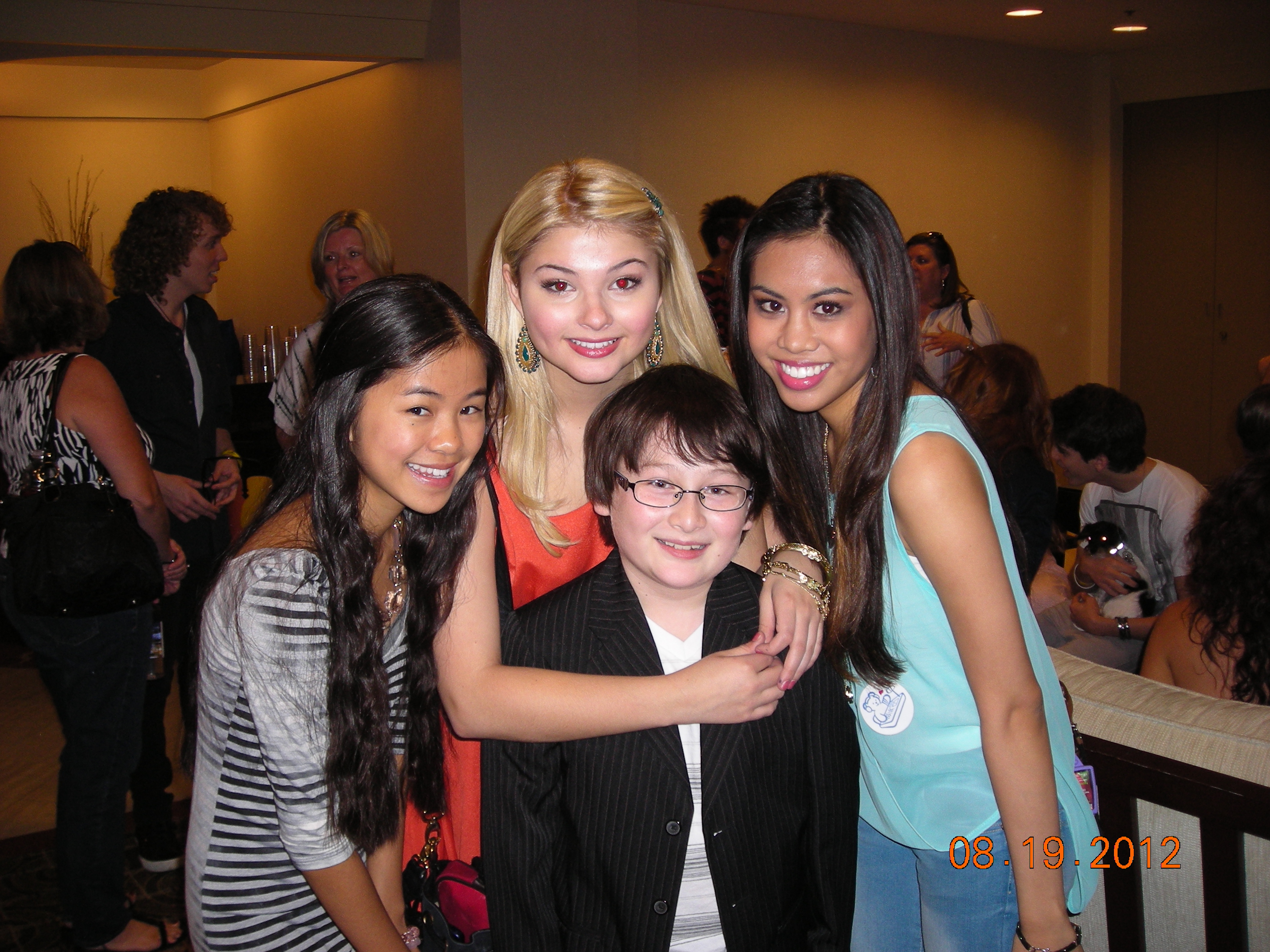 Me, with my friends and fellow alumni of Gary Spatz: The Playground - A Young Actors Conservatory.... Ashley Argota, Stefanie Scott and Tiffany Espensen at the CHOC 2012 Charity Event.